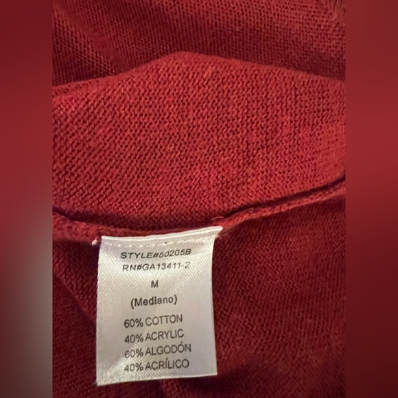 Rust Color Oversized Sweater. - Picture 3 of 3